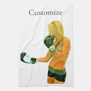 Female Fitness-modellboxning Thunder_Cove Kökshandduk
