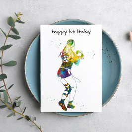 Female Flag Football Player Kort