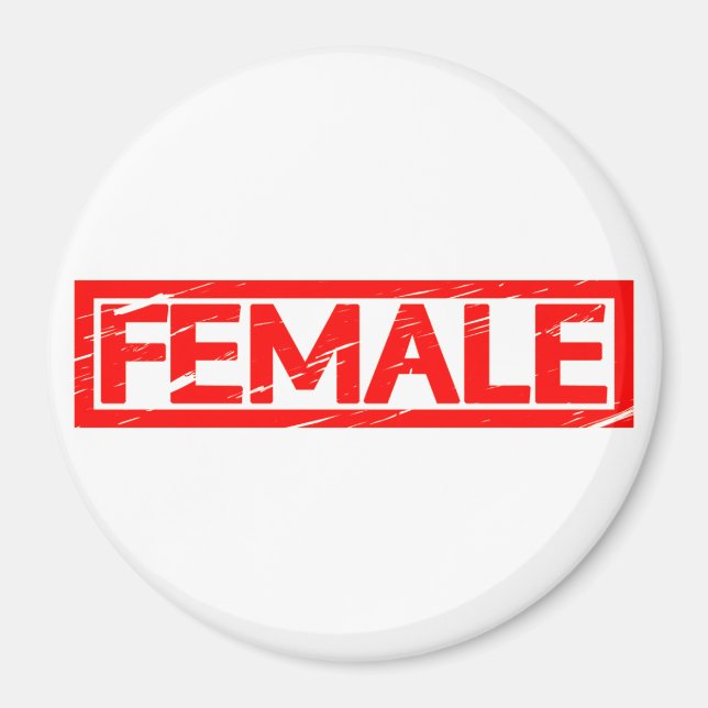 Female Frimärke Magnet (Framsidan)