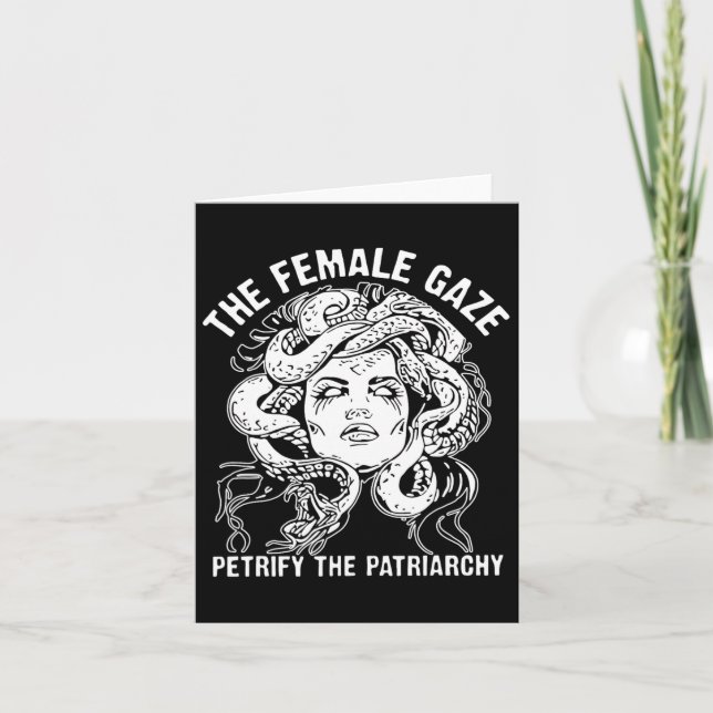 Female Gaze Petrify Patriarchy Kort (Framsida)