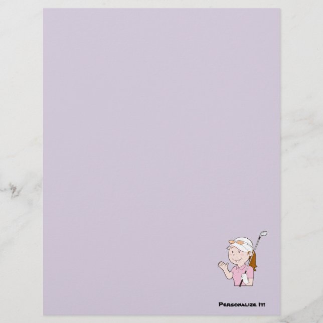 Female Golfer Reklamblad (Framsidan)