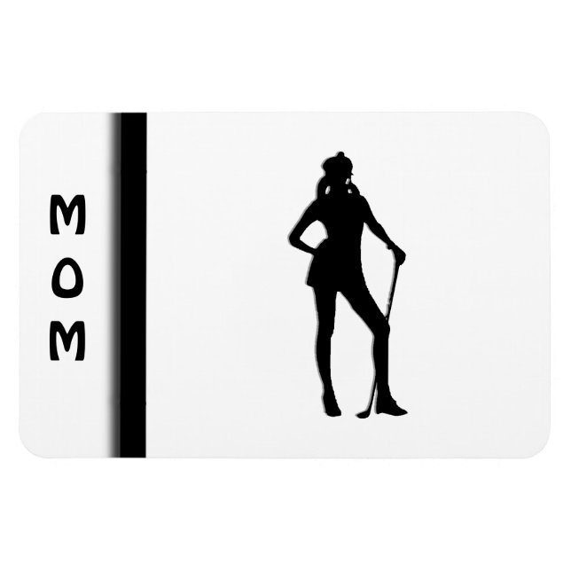 Female Golfer Sport Magnet (Horisontell)