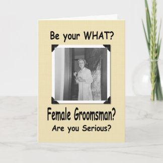 Female Groomsman? Groomsmaid? Kort