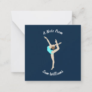 Female Gymnast Anteckningskort