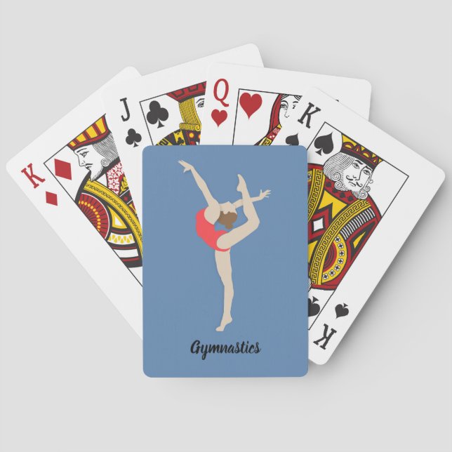 Female Gymnast Casinokort (Baksidan)