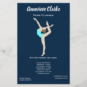 Female Gymnast Flygblad
