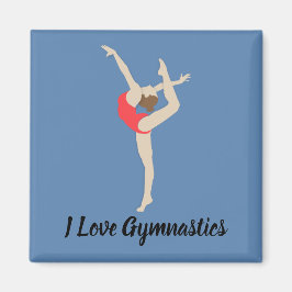Female Gymnast Magnet