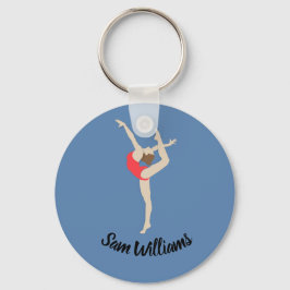 Female Gymnast Nyckelring