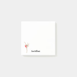 Female Gymnast Post-it Block