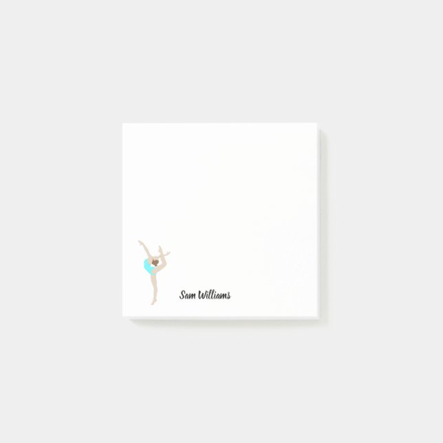 Female Gymnast Post-it Block (Framsida)