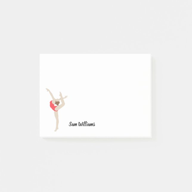 Female Gymnast Post-it Block (Framsida)
