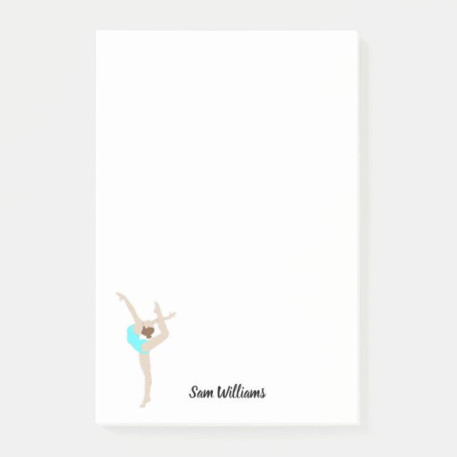 Female Gymnast Post-it Block (Framsida)
