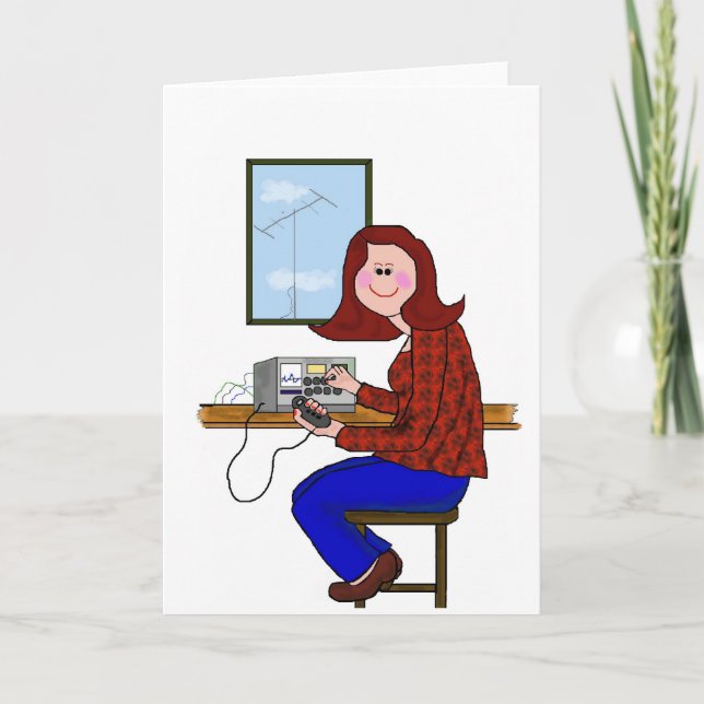 Female Ham - Auburn eller Red Hair Kort (Framsida)