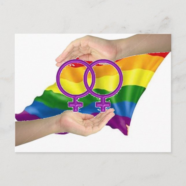 Female Händer och symboler Vykort (Framsida)