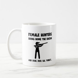 Female Hunters Bring Home the Bacon Kaffemugg