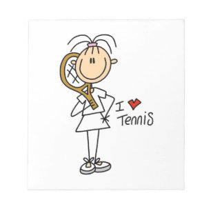Female I Kärlek Tennis Anteckningsblock