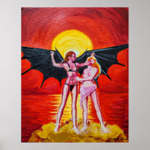Female Icarus Poster