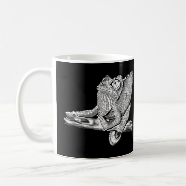 Female Jackson's Chameleon Kaffemugg (Vänster)
