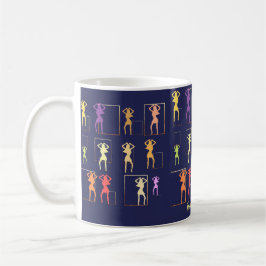Female Kaleidoscope Midnight Blue Kaffemugg