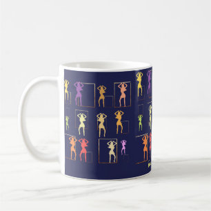 Female Kaleidoscope Midnight Blue Kaffemugg
