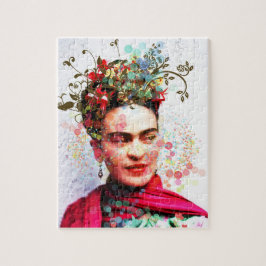 Female konstnären Porträtt Puzzle Pussel