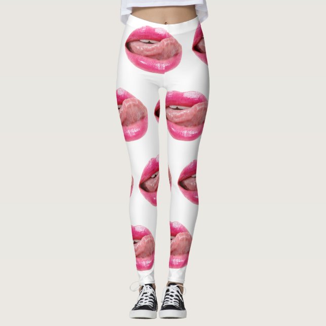Female läppar leggings (Framsida)