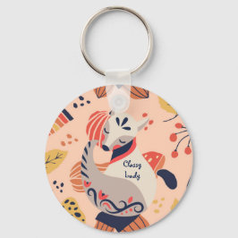 Female lärarskift CLASSY DAM Hygge Fox Nyckelring