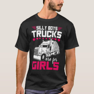 Female Lastbil Driver Girl Trucker T Shirt