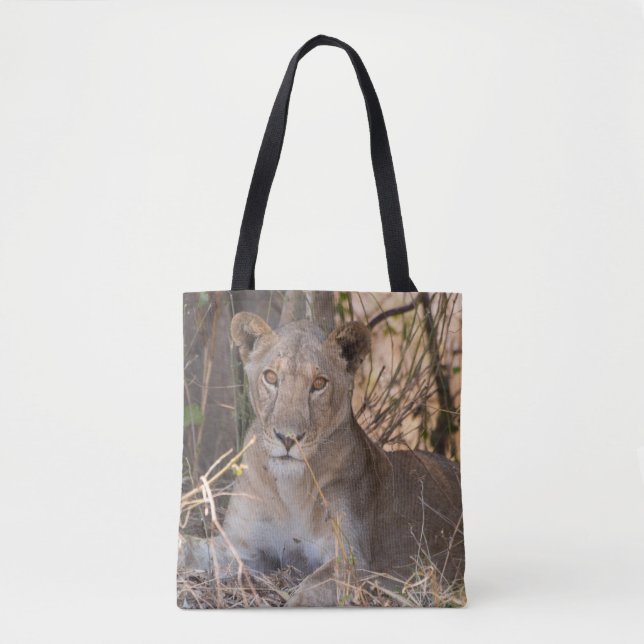 Female Lejon Tote Bag Tygkasse (Framsida)