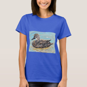 Female Mallard Anka-målning T Shirt