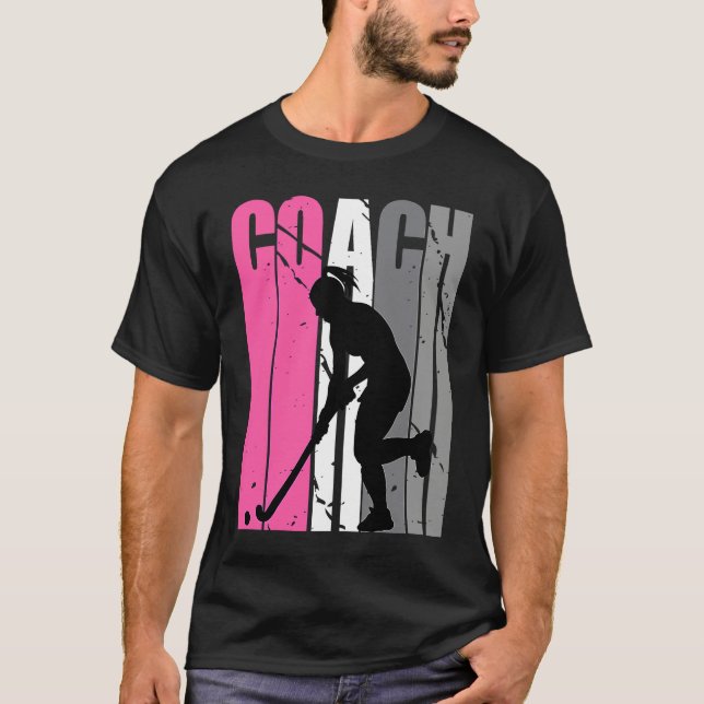 Female Master Hockey Instructor Hockey Coach T Shirt (Framsida)