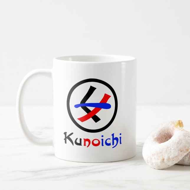 Female Ninja Kunoichi く ノ 一 Kaffemugg (Med munk)