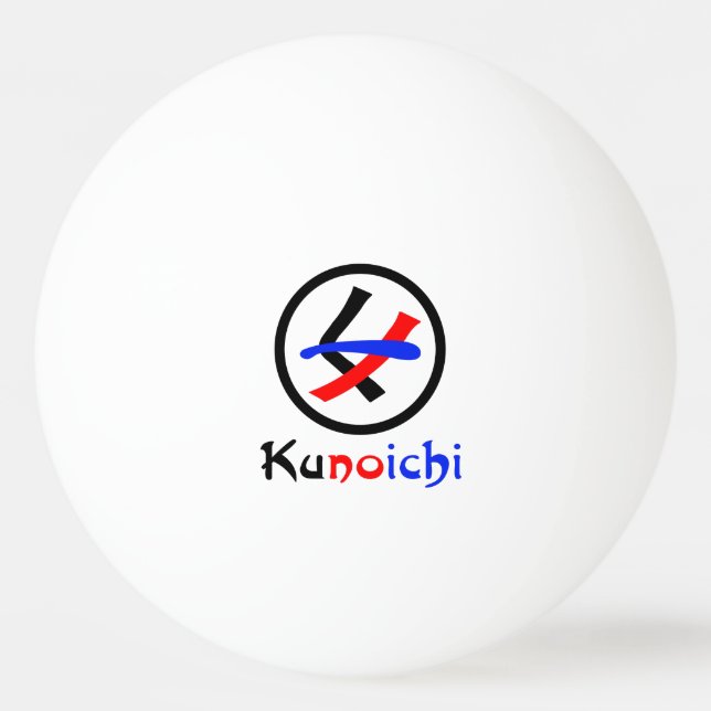 Female Ninja Kunoichi く ノ 一 Pingisboll (Framsidan)