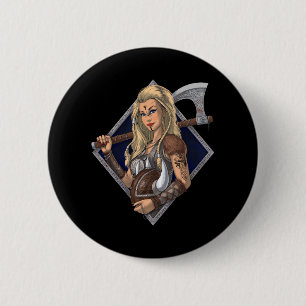 Female Norse Viking Warrior Knapp