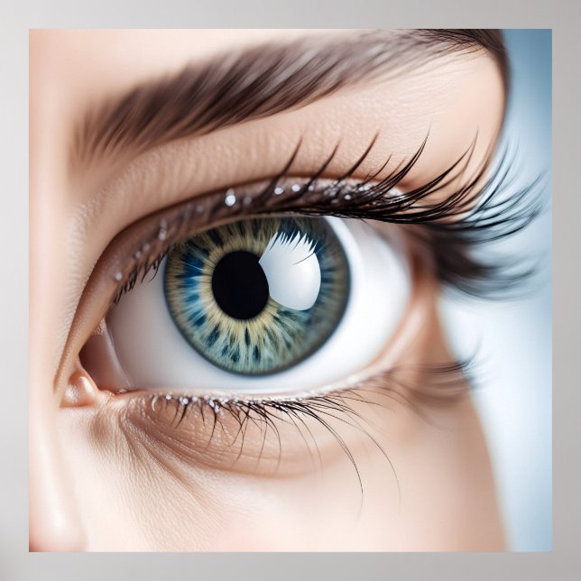 Female öga makro poster (Framsidan)