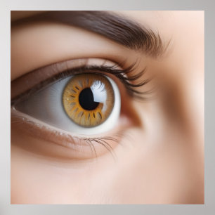 Female öga makro poster