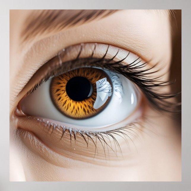 Female öga makro poster (Framsidan)