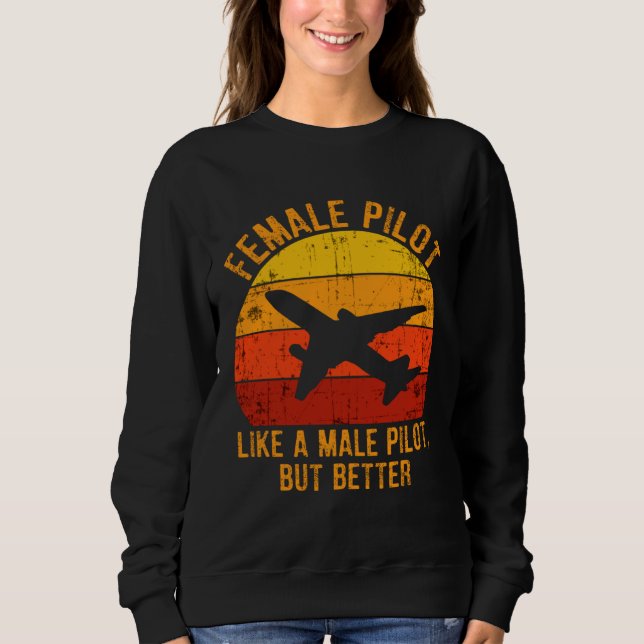 Female Pilot Definition  Aviation  2 T Shirt (Framsida)