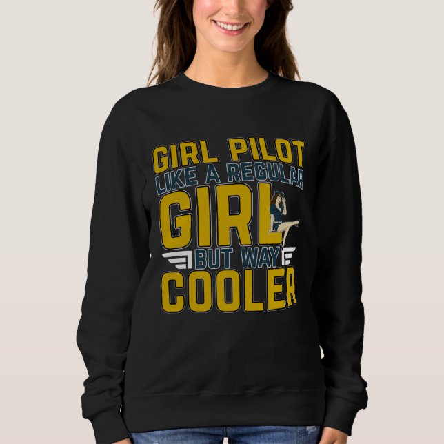 Female Pilot For A Pilot Professionals And Plane H T Shirt (Framsida)