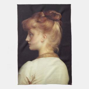 Female Porträtt bakifrån (av Frederic Leighton) Kökshandduk