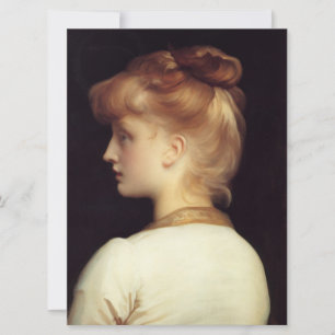 Female Porträtt bakifrån (av Frederic Leighton) Kort