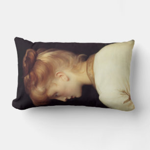 Female Porträtt bakifrån (av Frederic Leighton) Lumbarkudde