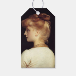Female Porträtt bakifrån (av Frederic Leighton) Presentetikett