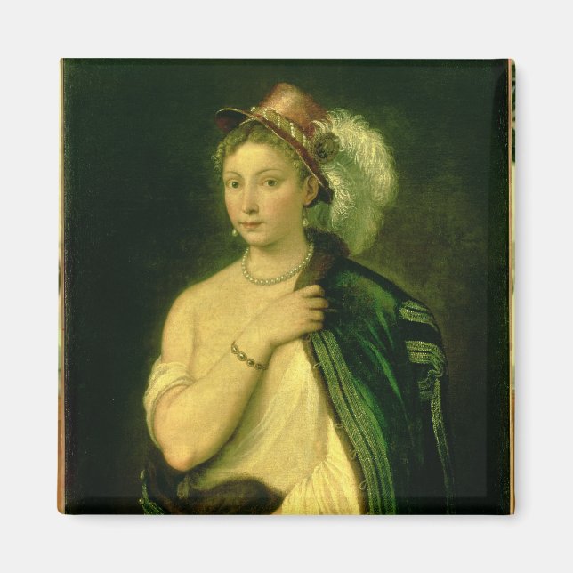 Female Porträtt, c.1536 Magnet (Framsidan)