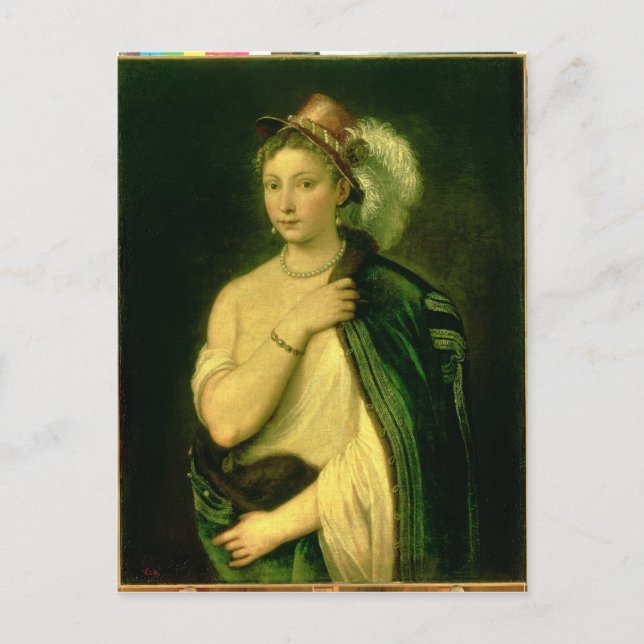 Female Porträtt, c.1536 Vykort (Framsida)