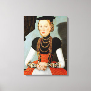 Female Porträtt - Cranach the Younger - c1564 Canvastryck