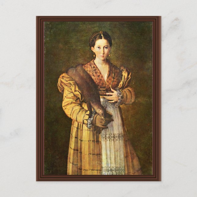 Female Porträtt kallade "Lâ € ™ Antea" av Parmig Vykort (Framsida)