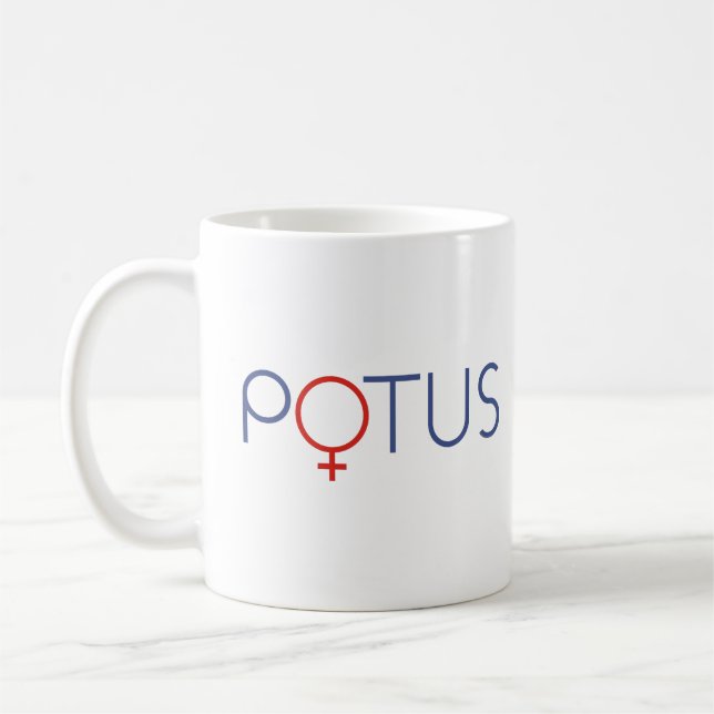 Female POTUS t-shirt Fru talman, kvinna Kaffemugg (Vänster)
