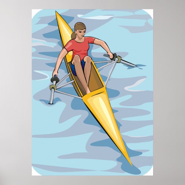 Female Rower Poster (Framsidan)
