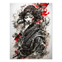 Female Samurai A Fototryck